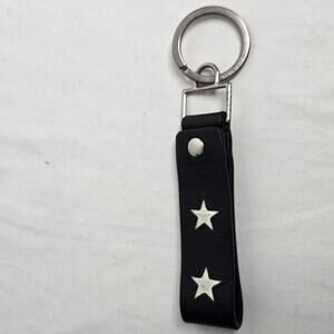 Givenchy Leather Stars Key Ring Holder Keychain Clip